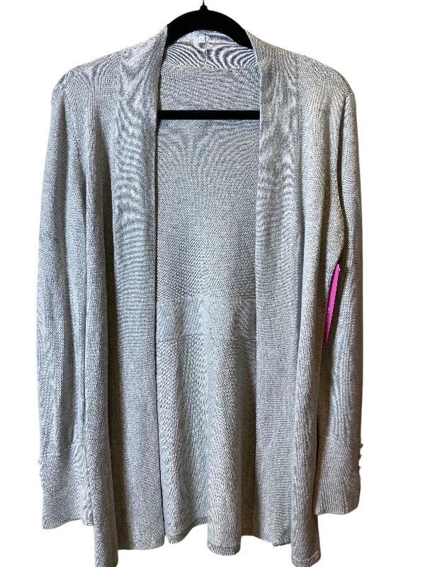 Women's Mid-Length SweatersCardigan By White House Black Market In Silver, Size: S