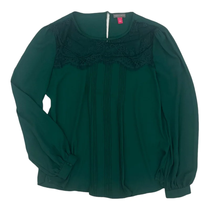 Women's Blouse with Three-Quarter SleevesBlouse Ls By Vince Camuto In Green, Size:M