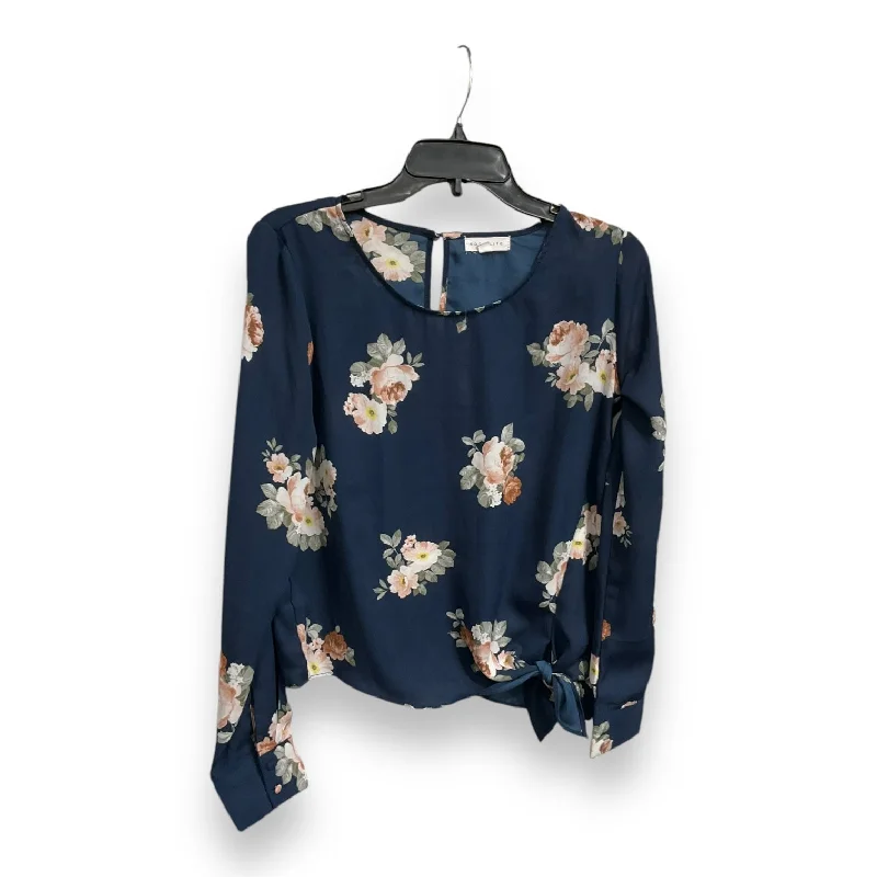 Women's Blouse for EveningBlouse Long Sleeve By Socialite In Floral Print, Size: S