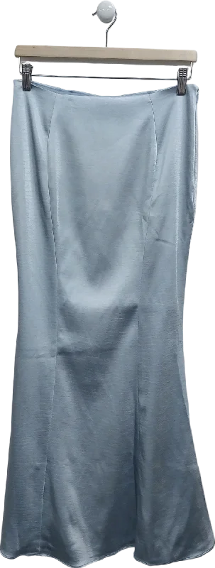 Women's Rounded Collar SweatersOh Polly Blue Ceres Mid-rise Fishtail Maxi Skirt UK 8