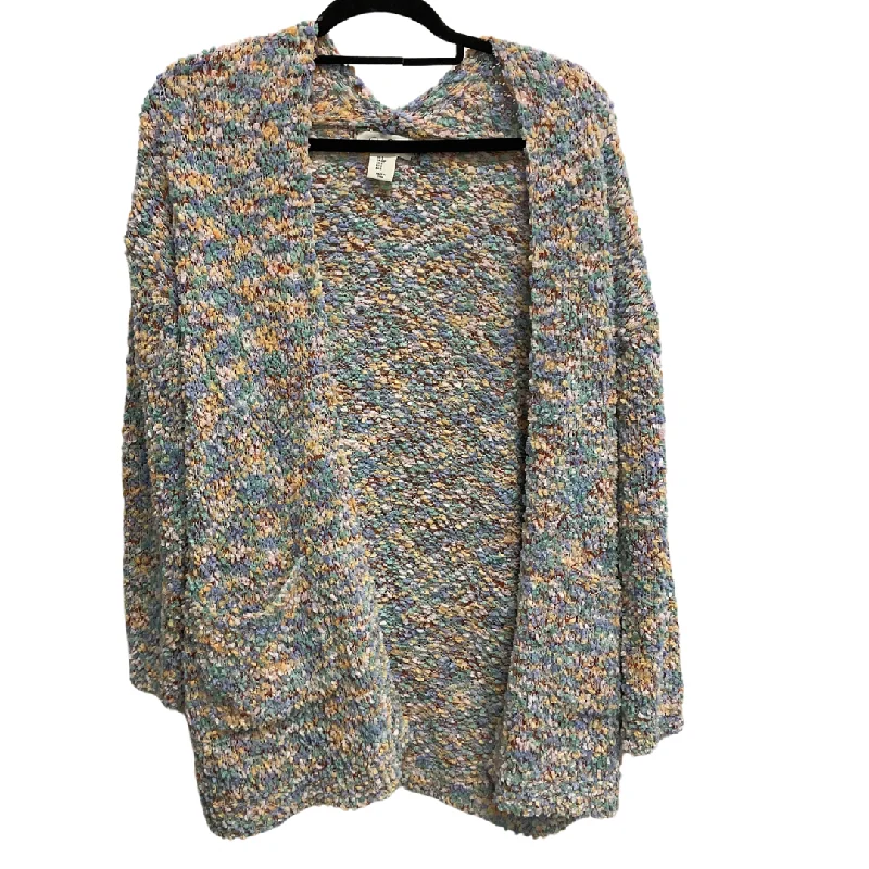 Women's High Collar SweatersCardigan By Jessica Simpson In Multi-colored, Size: S