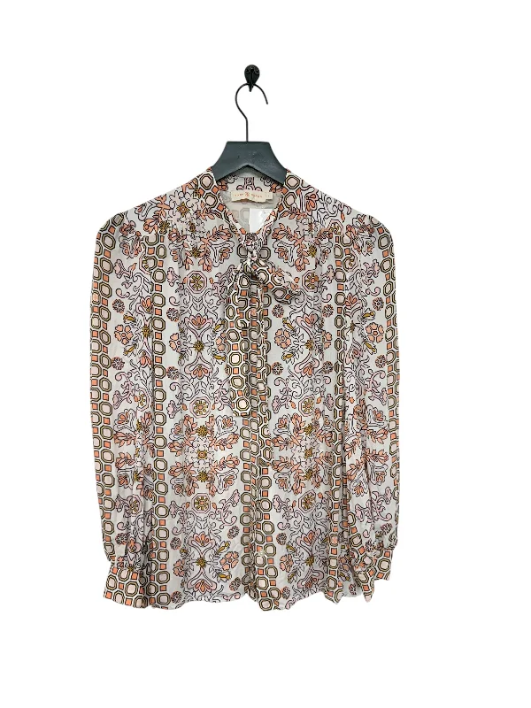 Women's Blouse with Rounded CollarBlouse Long Sleeve By Tory Burch In Floral Print, Size: S