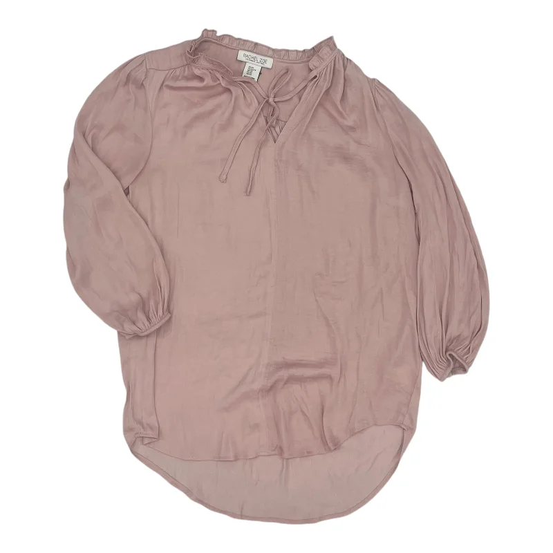 Women's Blouse with Long LengthBlouse Ls By Rachel Zoe In Pink, Size:Xs