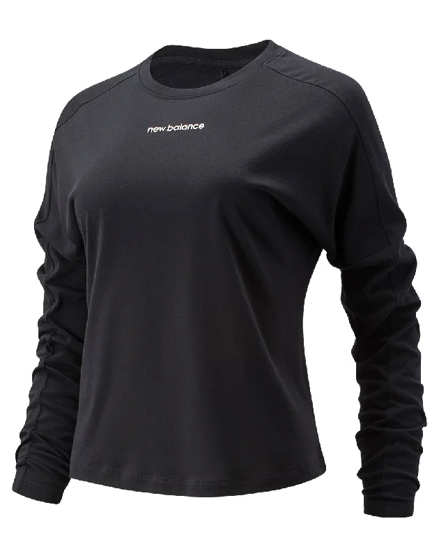 Women's Blouse with Wide CollarWomen's New Balance Relentless L/S Tee