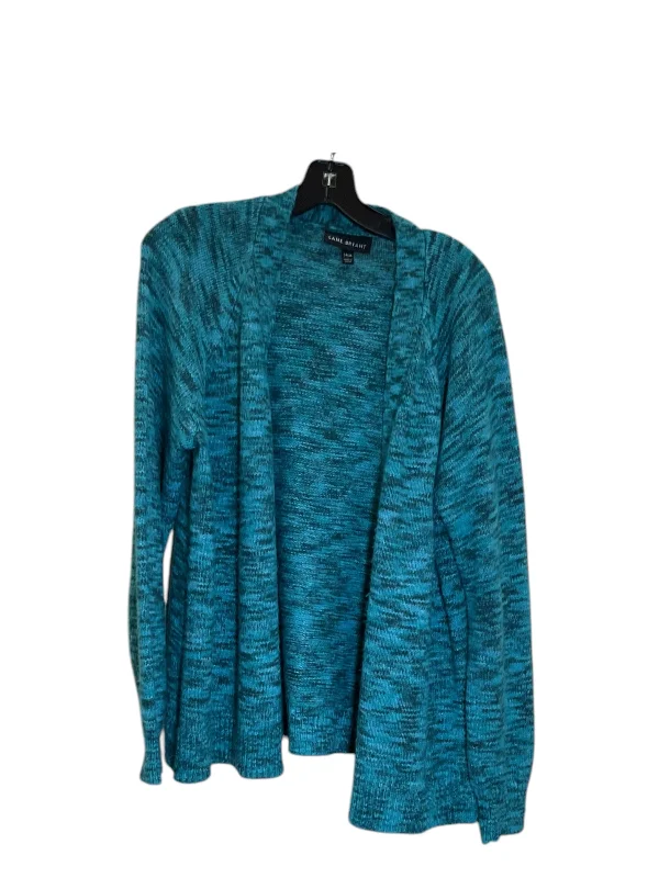 Women's Square Collar SweatersSweater Cardigan By Lane Bryant In Blue, Size: L