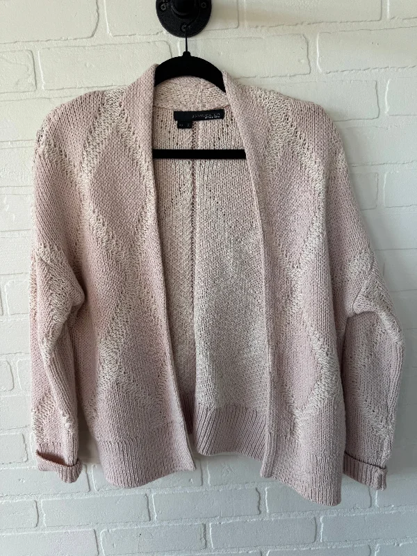 Women's Keyhole Collar SweatersSweater Cardigan By 360SWEATER In Pink, Size: Xs