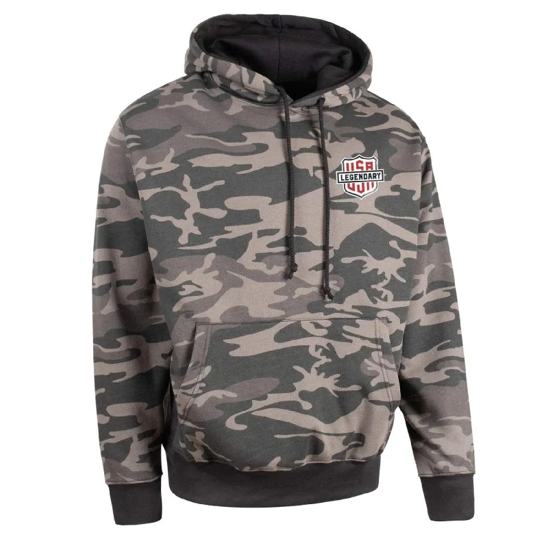 Women's Hooded Sweatshirts with Silk LiningLegendary 'Sniper' 8.3 Oz. Fleece Lined Camo Motorcycle Hoodie