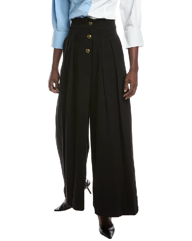 Women's Jodhpurs with Mandarin CollarGracia Wide Leg Pant