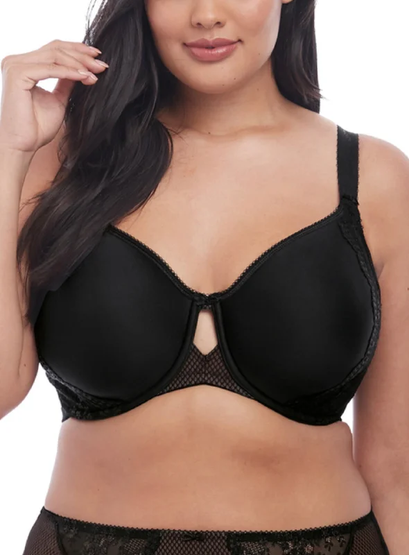 wireless bra with stretch fabricCharley EL4383 - Moulded Spacer Bra - Black