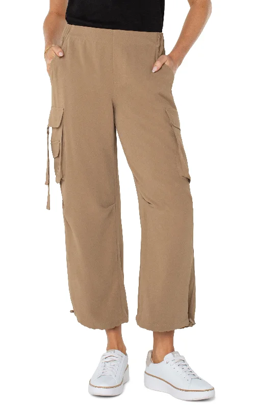 Women's Jodhpurs with Collarless NeckPULL-ON PARACHUTE CARGO PANTS