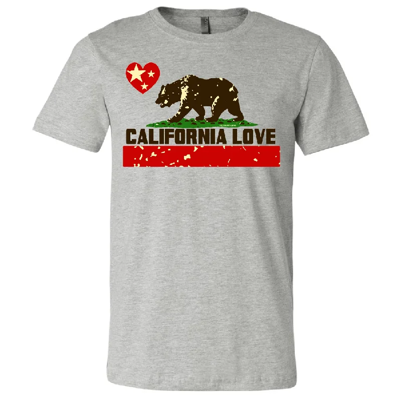 Women's Hooded Sweatshirts with Plaid LiningCalifornia Love Asst Colors Mens Fitted Tee