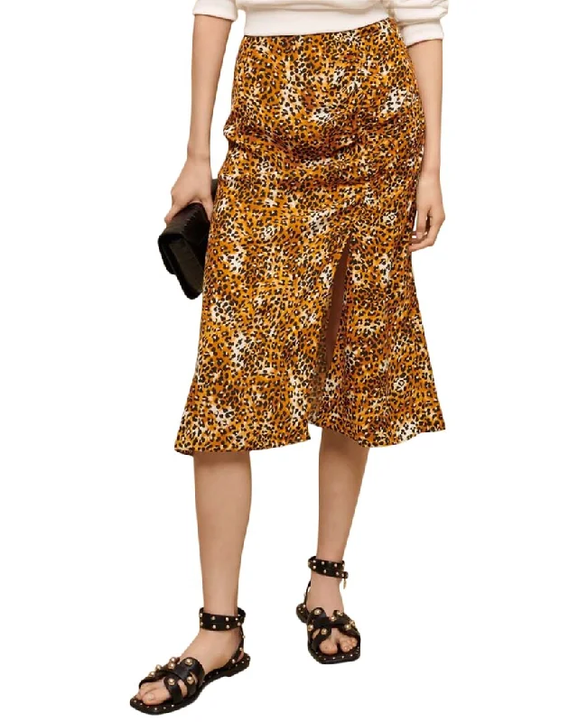 Women's Solid Color SkirtsMaje Jipard Midi Skirt