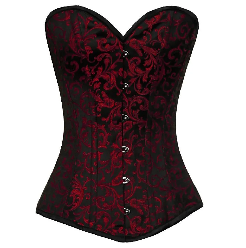 full-body suit with built-in bra and panties for easeBlanc Longline Overbust Corset