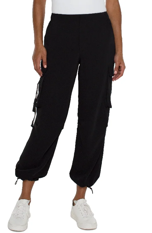 Women's Jodhpurs with Lapel CollarPULL-ON PARACHUTE CARGO PANTS