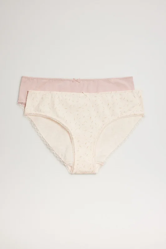 seamless panties with a concealed pocket, moisture-wicking finish, and stretchable fabric for convenience, comfort, and a smooth undergarment line.Pack 2 Braguitas midi algodón