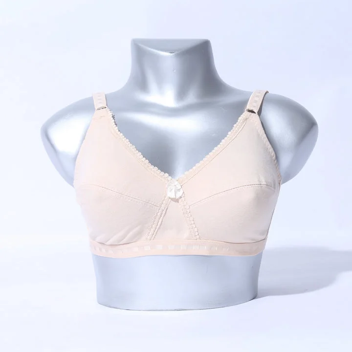 plus-size wireless braPlain cotton bra