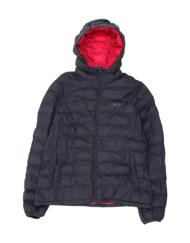 Women's Down CoatsMOUNTAIN WAREHOUSE Womens Hooded Padded Jacket UK 14 Large  Navy Blue