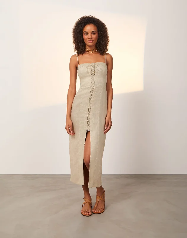 Women's Off-Shoulder DressesRubia Midi Dress - Natural