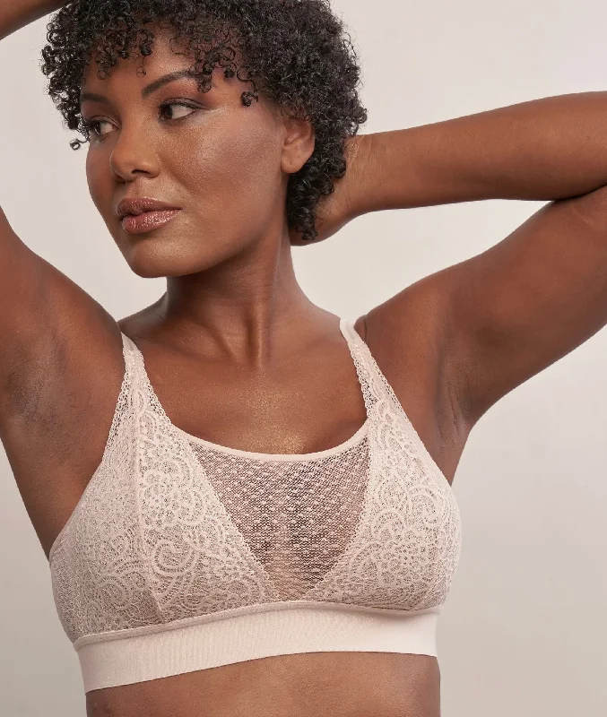 seamless underwire braMaggie Wireless Lace Bralette AO-062