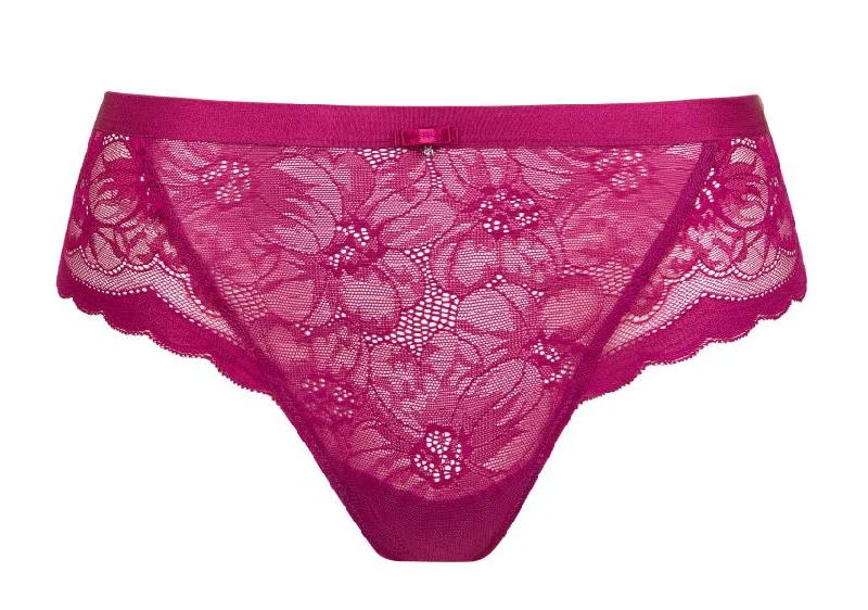 seamless underwear with a moisture-wicking finish for hot weatherEVELYN String 22194 WE Rose wine