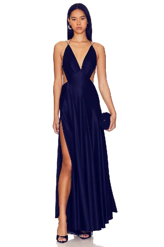 Women's Off-Shoulder DressesLeslie Satin Strappy Maxi Dress