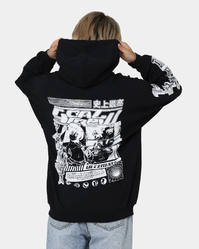 Women's Hooded Sweatshirts with Thermal FabricGoat Crew Anime Hoodie Black