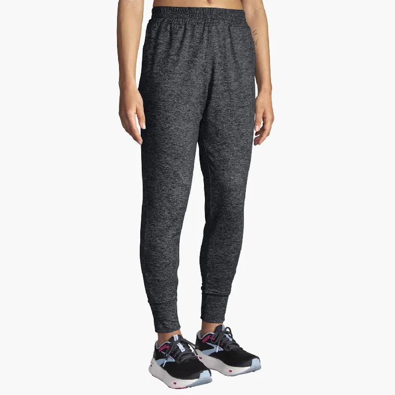 Women's Straight-Leg PantsLuxe Jogger In Heather Black