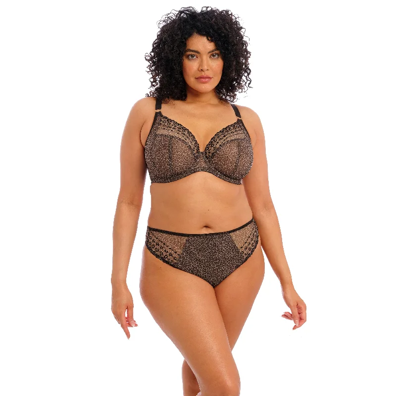 plus-size wireless racerback braMatilda EL8900 Leopard Print