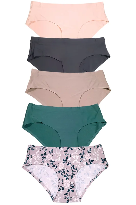 eco-friendly underwear made from organic cotton5 Pack Invisible Hipsters