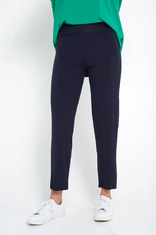 Women's Jodhpurs with U-Shaped CollarNina Bamboo Pants - Dark Navy