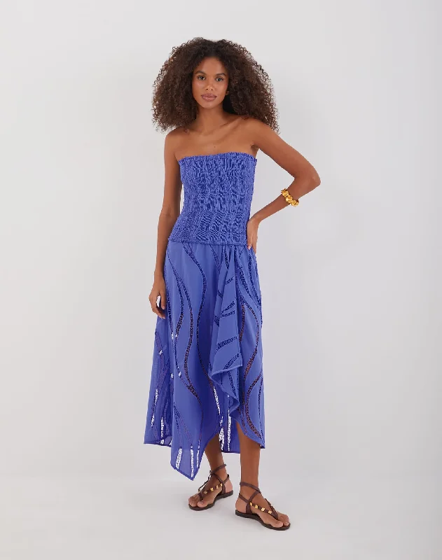 Women's Low Collar DressesBelina Midi Dress - Ethereal