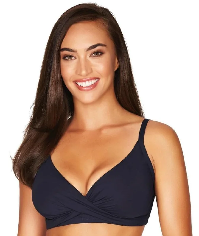 Sea Level Essentials Twist Front DD-E Cup Bikini Top - Night Sky Navy