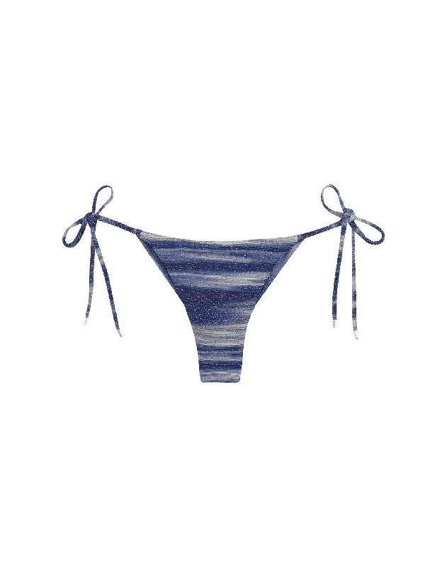 Lurex Tie Side Bottom - Moonlight