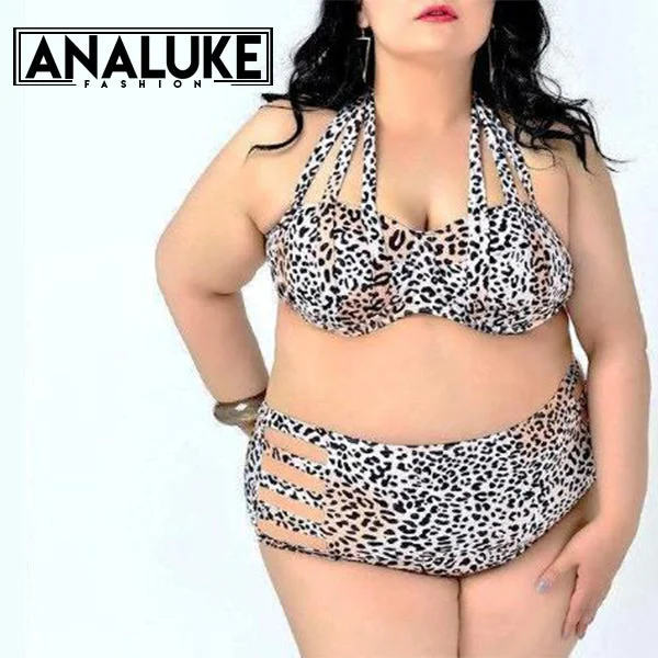 Leopard Set Printed Bandages Swimsuit