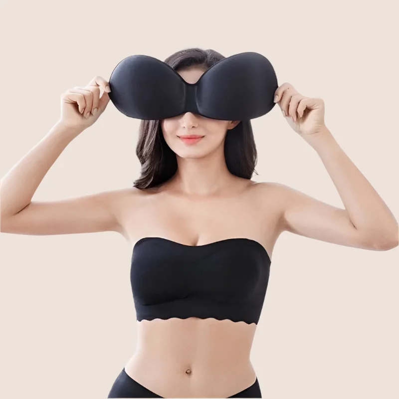 wireless bra with molded cupsWomen Ice Silk Non-slip Top Bra