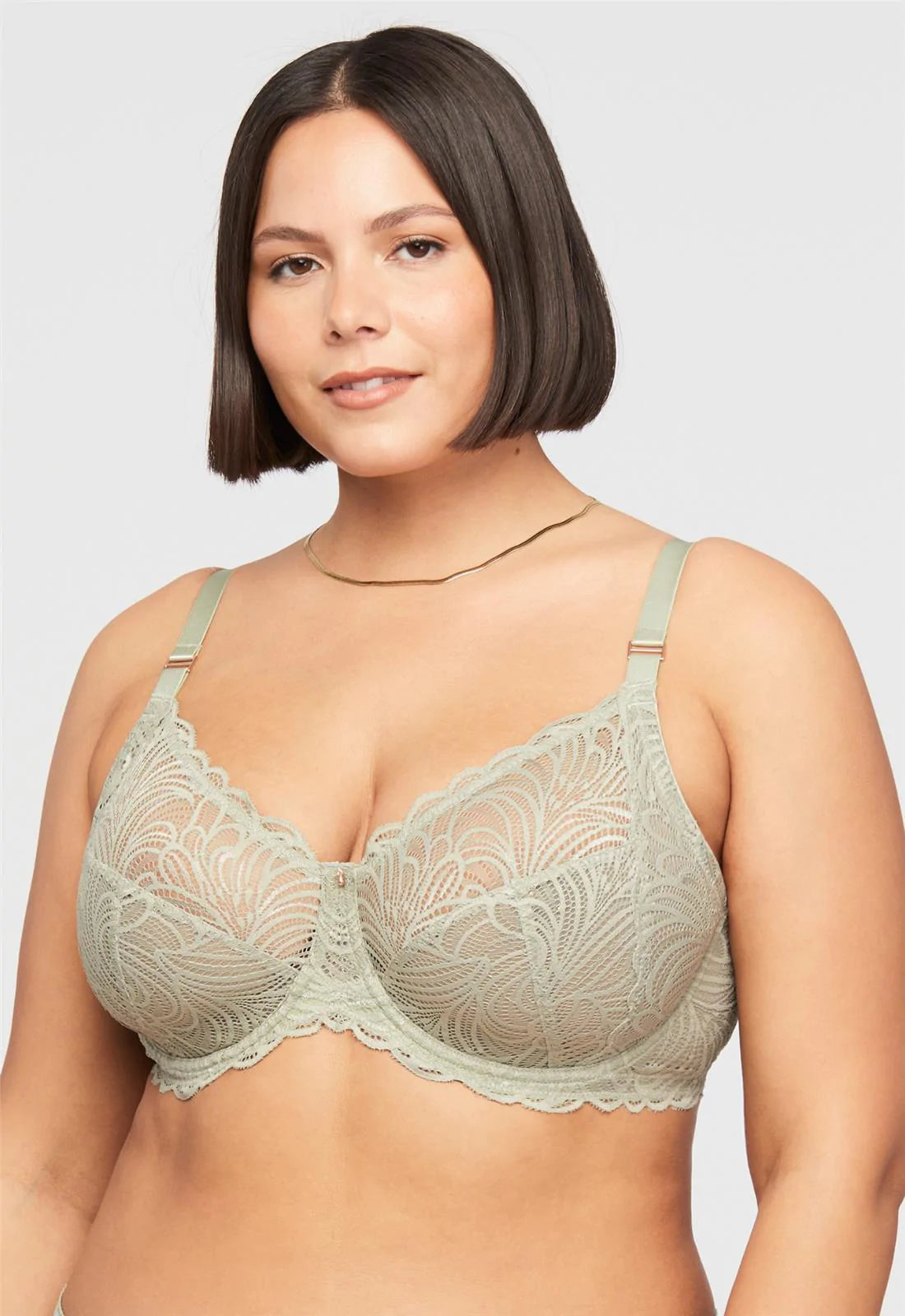 lace trim underwire bra for everyday wearMontelle London Fog Muse Bra