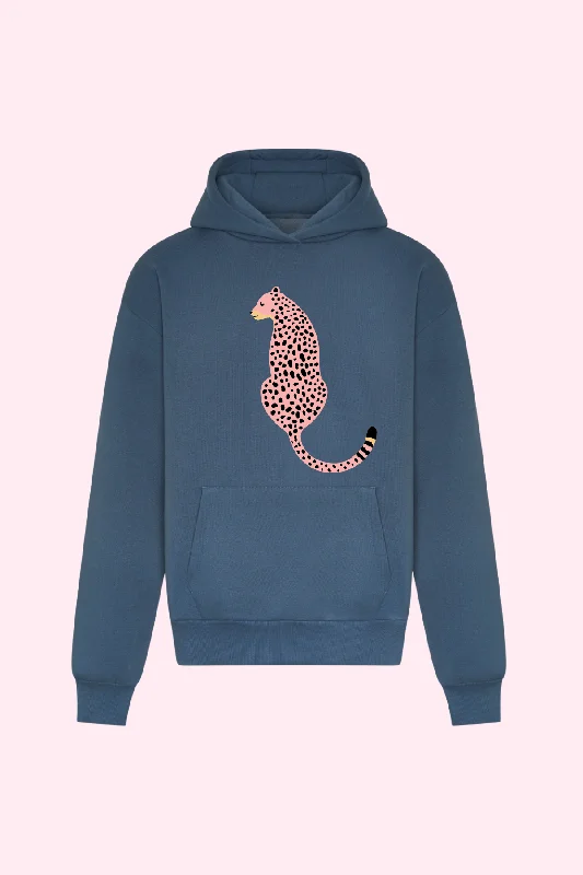 Women's Hooded Sweatshirts with Silk LiningPink Leopard Ultra Cosy Hoodie