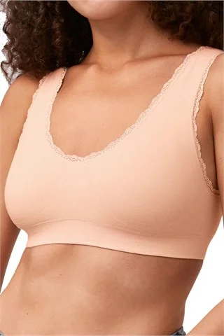 wireless bra with molded cupsAmoena Kitty Seamless Wire-Free Bra - Blush Order Code: 44607