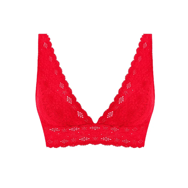 seamless underwire braHalo Lace Bralette