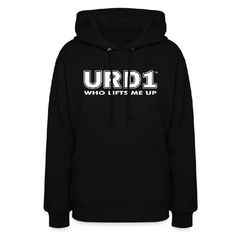 Women's Hooded Sweatshirts with Tapered WaistURD1- Who Lifts Me Up - Women Impact Hoodie