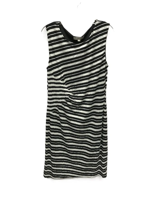 Women's Empire Waist DressesBlack & White Dress Casual Short By Loft, Size: L