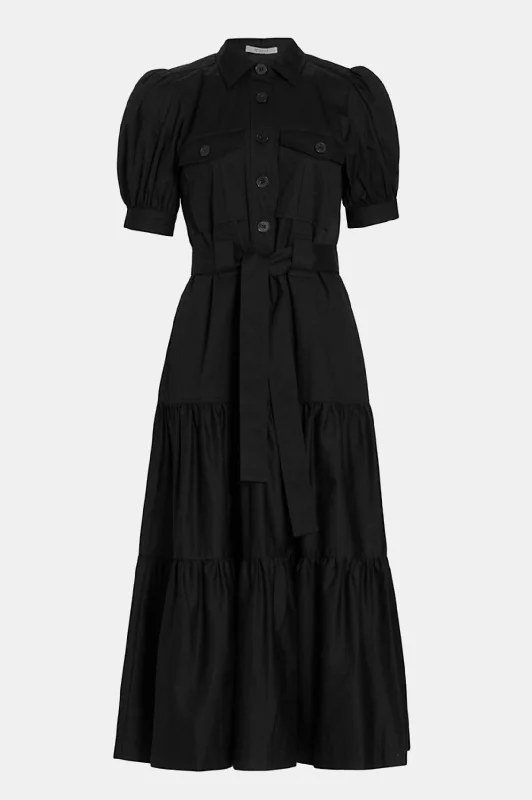 Women's Pleated DressesBuffy Utility Dress in Black