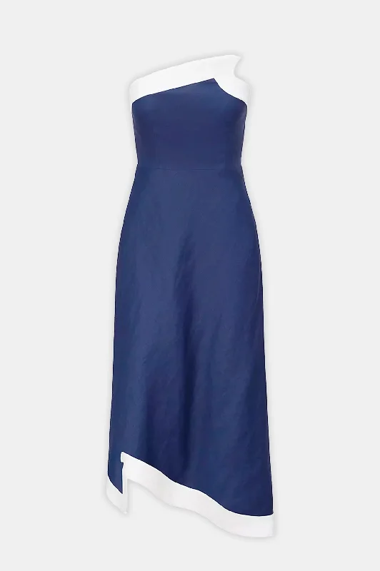 Women's Cap-Sleeve DressesSirani Dress in Navy White