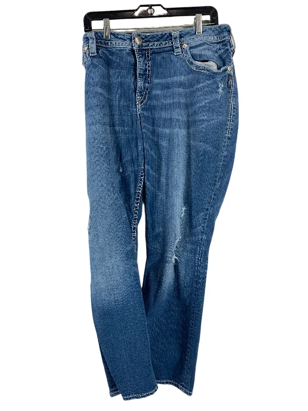 Women's Jodhpurs with Collarless DesignJeans Relaxed/boyfriend By Silver  Size: 22womens