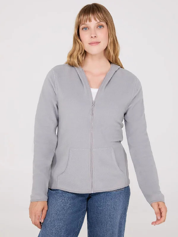 Women's Blouse with V-Shaped CollarFull-Zip Polar Fleece Hoodie