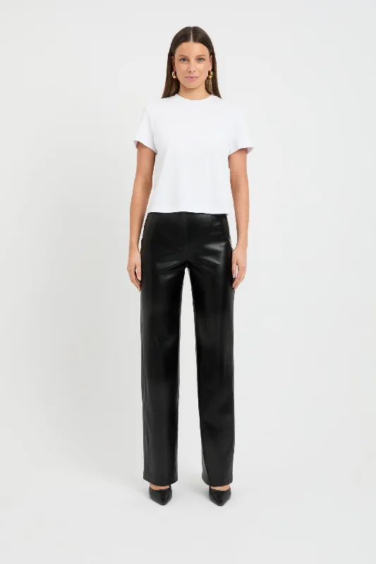 Women's Blouse with Low CollarStaple Cropped Tee